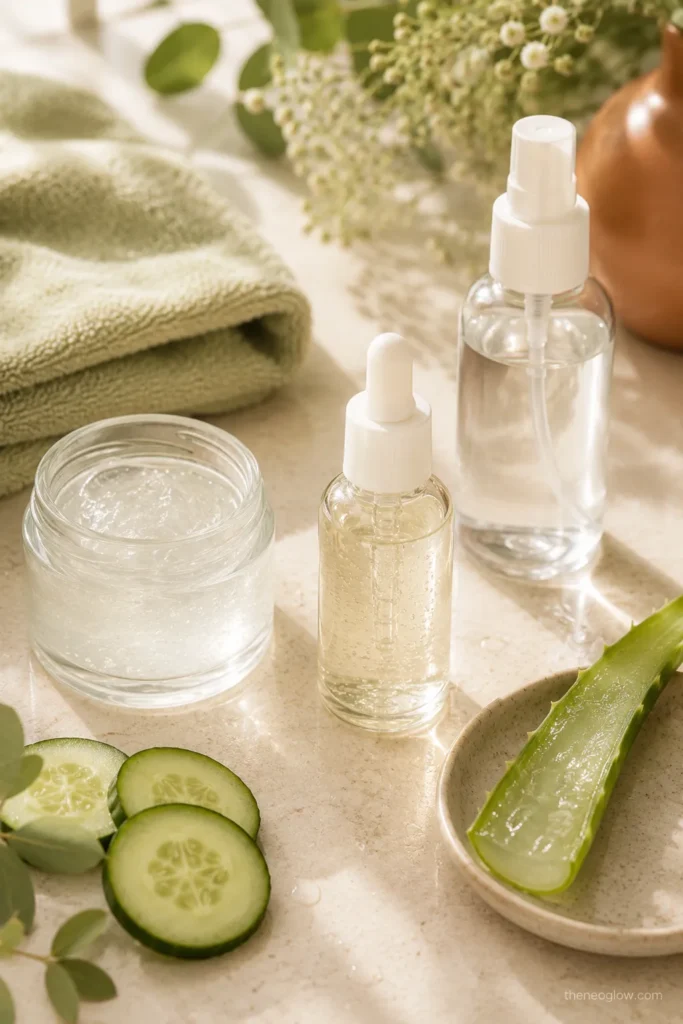 Lightweight hydrating skincare products for hot humid weather