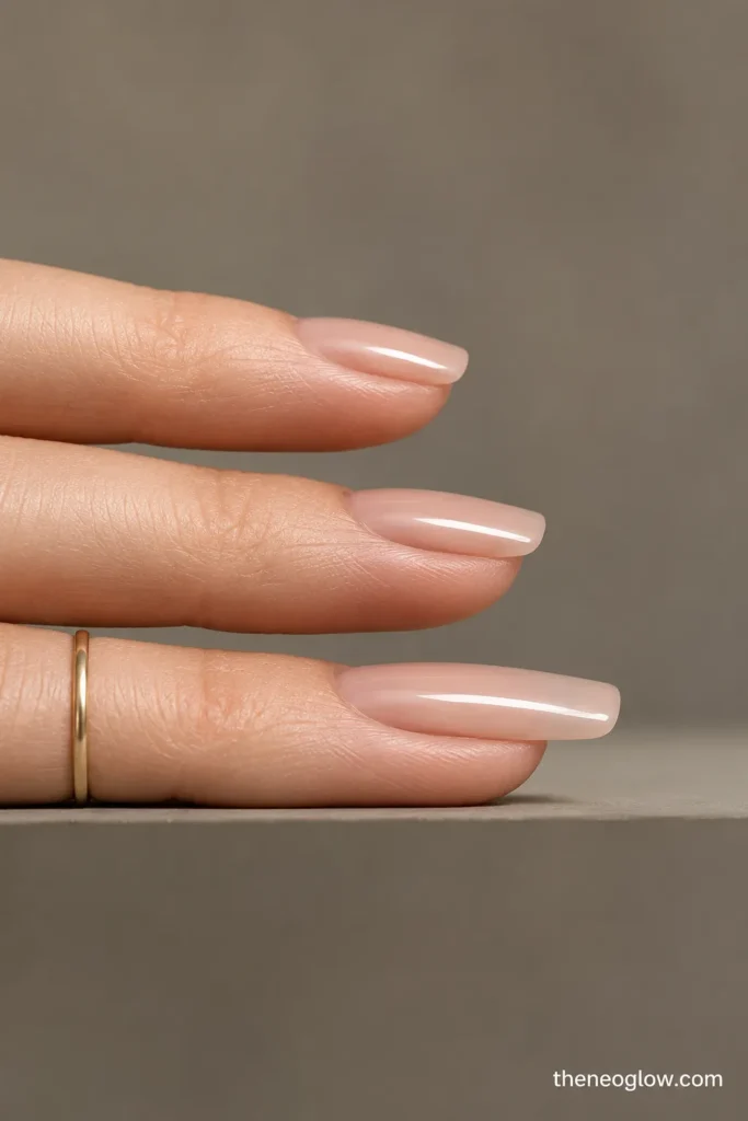 Three side-view fingernails showing clearly different short, medium, and longer free edges.