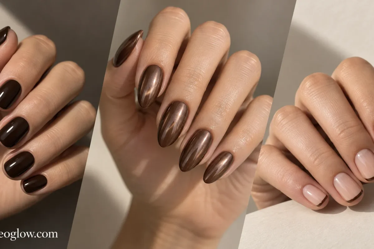 Pin number: 5. Selected click job / creative role: SALON-REFERENCE UTILITY. Exact article title: “21 Brown Nails From Chocolate and Espresso to Chrome and French Tips.” Exact Pin angle: Create a save-worthy close salon-reference image for Article Idea #18, showing exactly how a two-tone mocha French should be structured: a medium mocha main tip with an espresso line tracing its lower edge, and the espresso outline visibly thinner than the main tip. Matching Pinterest title for semantic reference only — DO NOT render: “Brown French Nails: Mocha Tips With an Espresso Outline” Matching Pinterest description angle for semantic reference only — DO NOT render: Give readers a precise two-tone brown French reference they can save for an appointment while the linked article explains additional brown finishes and French options. Selected Pinterest Board for semantic reference only — DO NOT render: Trending Nail Colors 2026 Destination URL metadata only — DO NOT render: [ADD FINAL ARTICLE URL] Exact overlay headline with exact line breaks: SAVE THIS BROWN FRENCH Exact supporting line: Mocha tip + espresso outline Selected layout family: MINIMAL CAPTION HERO. FINAL CANVAS: Exactly 1000 × 1500 pixels. Strict vertical 2:3. Never stretch. VISUAL-PROOF TYPE: Single Hero / Salon-Reference Utility. SUBJECT: Article Idea #18 — Two-Tone Mocha Outline French. Show one anatomically correct adult feminine hand with medium neutral skin. Use medium oval or softly almond-leaning nails with sufficient surface area for both brown lines to remain readable. Do not make the nails extremely long. Use a sheer neutral natural-looking base. Create: - one medium mocha-brown main French tip, - one extremely fine deep espresso line tracing the LOWER edge of the mocha tip. The espresso line must be clearly thinner than the mocha tip. The two browns must be distinguishable without introducing any other color family. Do not add gold, white, black, burgundy, glitter, chrome, cat-eye, dots, flowers, charms, or metallic outlines. POSE: Use a salon-reference four-finger close-up with fingers gently aligned rather than curled tightly into the palm. Angle the nails toward the camera so the tip structure is immediately inspectable. The manicure should occupy roughly 72%–80% of the useful image area. Protect a small quiet caption zone approximately: x = 70–570 y = 105–355. Keep nail tips out from under the text. BACKGROUND: Use a clean warm ivory-to-taupe seamless studio background. A restrained dark-mocha tonal shadow may add depth. No salon bottle lineup. No manicure tools unless extremely soft and fully secondary; preferably no props. No coffee. No leaves. No stone slab. TYPOGRAPHY: Use one high-contrast editorial serif or bold clean sans-serif for: SAVE THIS BROWN FRENCH Exact line break required. Use clean sans-serif for: Mocha tip + espresso outline The copy must feel like a useful visual reference, not a promotional CTA button. MOBILE 200 × 300 VALIDATION: At thumbnail size: - BROWN FRENCH must remain obvious, - at least three nail tips must remain crisp, - both the mocha main tip and thinner espresso outline must still be distinguishable, - the sheer base must remain visible. RENDERED TEXT ALLOWLIST SAVE THIS BROWN FRENCH Mocha tip + espresso outline SnapLuxe by theneoglow.com INTENTIONAL-OVERLAY-TEXT-ONLY RULE: No additional readable text anywhere. Do not render Pinterest title, description, board, article title, URL, Pin number, creative role, layout name, filenames, dimensions, or metadata. UNBRANDED PROP RULE: No branded salon tools, bottles, packaging, appointment cards, magazines, or readable background objects. SIGNATURE SYSTEM: Render exactly: SnapLuxe by theneoglow.com Place bottom-center inside the standardized approximately 90-pixel footer zone, y = 1410–1500. High contrast. Clean sans-serif. Consistent perceived size. Fully crop-safe. Never use only “theneoglow.com.” COMPETITOR-ORIGINALITY LOCK: Do not copy a competitor salon-reference Pin, existing SnapLuxe minimal hero, NeoGlow body image, manicure pose, typography geometry, website footer, badge, logo, or watermark treatment. BEFORE/AFTER: Not applicable. NEGATIVE CONSTRAINTS: Do not widen the espresso outline until both colors look equal. Do not place the espresso line on the outer edge instead of the lower edge. No classic white French. No chocolate micro French substitution. No caramel deep-curve substitution. No side-French substitution. No metallic line. No coffee imagery. No random jewelry covering fingers. No blurry tip detail. No shallow depth of field that leaves some compared lines out of focus. No extra fingers, fused fingers, warped tips, duplicated nails, or plastic skin. No unsupported trend, ranking, or performance wording. SEMANTIC ALIGNMENT: Overlay, visible two-tone French structure, Pinterest title, description angle, color-board placement, and destination article must all communicate one precise article-supported brown French reference: medium mocha tip plus a much finer espresso outline. Generate or assemble the image, then inspect the actual final output. Confirm exact 1000 x 1500 dimensions, exact allowlisted spelling and line breaks, correct anatomy, crisp nail detail, faithful polish color and finish, safe margins, readable signature, and readability at a 200 x 300 thumbnail. If any check fails, revise or regenerate. If actual-file inspection is unavailable, state QA NOT PERFORMED; do not call the asset publish-ready.Pin number: 5. Selected click job / creative role: SALON-REFERENCE UTILITY. Exact article title: “21 Brown Nails From Chocolate and Espresso to Chrome and French Tips.” Exact Pin angle: Create a save-worthy close salon-reference image for Article Idea #18, showing exactly how a two-tone mocha French should be structured: a medium mocha main tip with an espresso line tracing its lower edge, and the espresso outline visibly thinner than the main tip. Matching Pinterest title for semantic reference only — DO NOT render: “Brown French Nails: Mocha Tips With an Espresso Outline” Matching Pinterest description angle for semantic reference only — DO NOT render: Give readers a precise two-tone brown French reference they can save for an appointment while the linked article explains additional brown finishes and French options. Selected Pinterest Board for semantic reference only — DO NOT render: Trending Nail Colors 2026 Destination URL metadata only — DO NOT render: [ADD FINAL ARTICLE URL] Exact overlay headline with exact line breaks: SAVE THIS BROWN FRENCH Exact supporting line: Mocha tip + espresso outline Selected layout family: MINIMAL CAPTION HERO. FINAL CANVAS: Exactly 1000 × 1500 pixels. Strict vertical 2:3. Never stretch. VISUAL-PROOF TYPE: Single Hero / Salon-Reference Utility. SUBJECT: Article Idea #18 — Two-Tone Mocha Outline French. Show one anatomically correct adult feminine hand with medium neutral skin. Use medium oval or softly almond-leaning nails with sufficient surface area for both brown lines to remain readable. Do not make the nails extremely long. Use a sheer neutral natural-looking base. Create: - one medium mocha-brown main French tip, - one extremely fine deep espresso line tracing the LOWER edge of the mocha tip. The espresso line must be clearly thinner than the mocha tip. The two browns must be distinguishable without introducing any other color family. Do not add gold, white, black, burgundy, glitter, chrome, cat-eye, dots, flowers, charms, or metallic outlines. POSE: Use a salon-reference four-finger close-up with fingers gently aligned rather than curled tightly into the palm. Angle the nails toward the camera so the tip structure is immediately inspectable. The manicure should occupy roughly 72%–80% of the useful image area. Protect a small quiet caption zone approximately: x = 70–570 y = 105–355. Keep nail tips out from under the text. BACKGROUND: Use a clean warm ivory-to-taupe seamless studio background. A restrained dark-mocha tonal shadow may add depth. No salon bottle lineup. No manicure tools unless extremely soft and fully secondary; preferably no props. No coffee. No leaves. No stone slab. TYPOGRAPHY: Use one high-contrast editorial serif or bold clean sans-serif for: SAVE THIS BROWN FRENCH Exact line break required. Use clean sans-serif for: Mocha tip + espresso outline The copy must feel like a useful visual reference, not a promotional CTA button. MOBILE 200 × 300 VALIDATION: At thumbnail size: - BROWN FRENCH must remain obvious, - at least three nail tips must remain crisp, - both the mocha main tip and thinner espresso outline must still be distinguishable, - the sheer base must remain visible. RENDERED TEXT ALLOWLIST SAVE THIS BROWN FRENCH Mocha tip + espresso outline SnapLuxe by theneoglow.com INTENTIONAL-OVERLAY-TEXT-ONLY RULE: No additional readable text anywhere. Do not render Pinterest title, description, board, article title, URL, Pin number, creative role, layout name, filenames, dimensions, or metadata. UNBRANDED PROP RULE: No branded salon tools, bottles, packaging, appointment cards, magazines, or readable background objects. SIGNATURE SYSTEM: Render exactly: SnapLuxe by theneoglow.com Place bottom-center inside the standardized approximately 90-pixel footer zone, y = 1410–1500. High contrast. Clean sans-serif. Consistent perceived size. Fully crop-safe. Never use only “theneoglow.com.” COMPETITOR-ORIGINALITY LOCK: Do not copy a competitor salon-reference Pin, existing SnapLuxe minimal hero, NeoGlow body image, manicure pose, typography geometry, website footer, badge, logo, or watermark treatment. BEFORE/AFTER: Not applicable. NEGATIVE CONSTRAINTS: Do not widen the espresso outline until both colors look equal. Do not place the espresso line on the outer edge instead of the lower edge. No classic white French. No chocolate micro French substitution. No caramel deep-curve substitution. No side-French substitution. No metallic line. No coffee imagery. No random jewelry covering fingers. No blurry tip detail. No shallow depth of field that leaves some compared lines out of focus. No extra fingers, fused fingers, warped tips, duplicated nails, or plastic skin. No unsupported trend, ranking, or performance wording. SEMANTIC ALIGNMENT: Overlay, visible two-tone French structure, Pinterest title, description angle, color-board placement, and destination article must all communicate one precise article-supported brown French reference: medium mocha tip plus a much finer espresso outline. Generate or assemble the image, then inspect the actual final output. Confirm exact 1000 x 1500 dimensions, exact allowlisted spelling and line breaks, correct anatomy, crisp nail detail, faithful polish color and finish, safe margins, readable signature, and readability at a 200 x 300 thumbnail. If any check fails, revise or regenerate. If actual-file inspection is unavailable, state QA NOT PERFORMED; do not call the asset publish-ready.