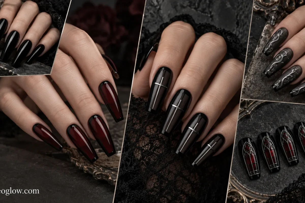 17 Gothic Coffin Nails for Halloween, From Black Gloss to Baroque Silver
